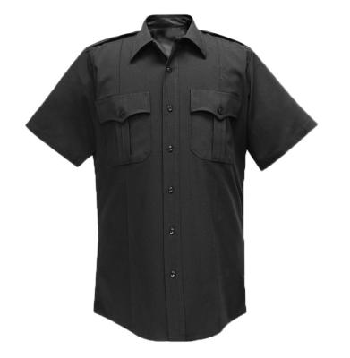 China Medical or Hospital Use Customize Security Guard Uniforms Black Short Sleeve Uniforms Security Shirts for sale