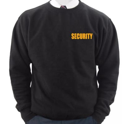 China Custom Design Breathable Empty Crewneck Safety Black Uniform Made From Cheap Men's Thin Wool And Acrylic Pullover Sweater for sale