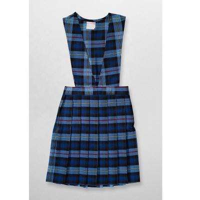 China Full Pleats Tartan Pinafore Pinafore Dress Girls School Uniform Primary School Uniform Designs for sale