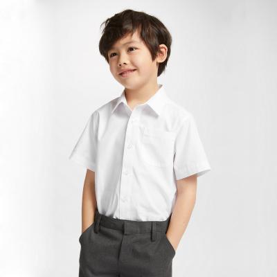 China School Causal Easy White Shirt Sleeve Shorts Uniform Care Children Uniforms Educate Private School Uniforms for sale