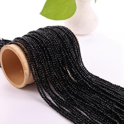 China Wholesale 3mm DIY Bracelet Rondelle Faceted Black Hydraulic Glass Beads Zircan Beads Bracelet for sale