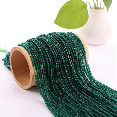 China Wholesale 3mm DIY Bracelet Rondelle Faceted Glass Beads Emerald Hydro Beads Bracelet for sale