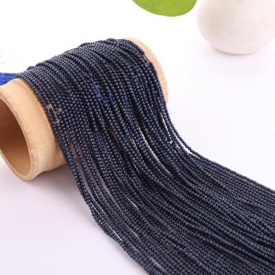 China DIY Bracelet Crystal Beads Factory Wholesale Dark Gray Glass Beads 2mm Loose Round Beads For Jewelry for sale