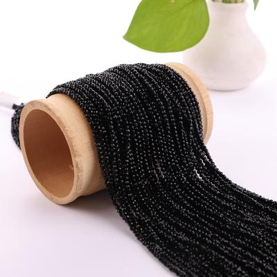 China Wholesale 2.5mm DIY Bracelet Rondelle Faceted Black Hydraulic Glass Beads Beads for sale