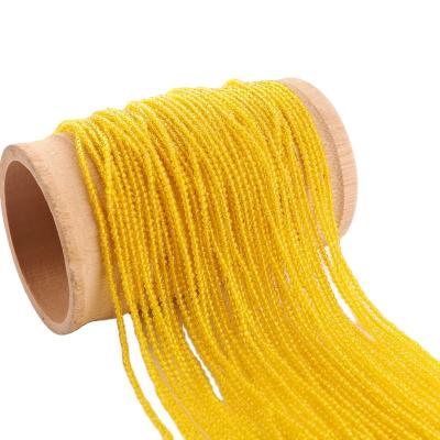 China Wholesale DIY Bracelet 2mm Series Natural Faceted Yellow Spinel Beads for sale