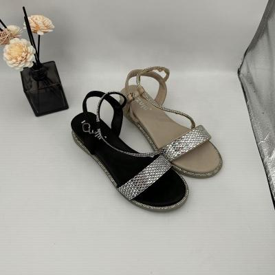 China Summer Unique Custom Made Luxury Women's Jelly Sandals Dressy Logo Soft Sole Durable Cool Strap Buckle DM Glitter Fashion Trend for sale