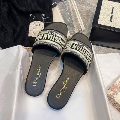 China Designer H slippers designer famous brands luxury outdoor girls shoes custom slippers for women and ladies beach supplier platform GG sandals for sale