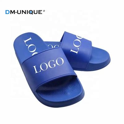 China OEM Logo Custom Black Home Bathing EVA DM UNIQUE PVC Sandals Unisex Slides Cushioning Slippers for Women and Men for sale