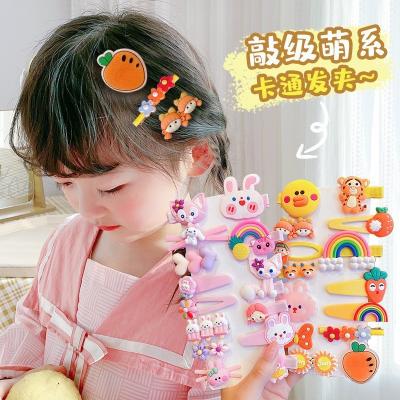 China Wholesale European and American Style 14 Pcs_set Cute Rainbow Hairpin Baby Hair Clips Set Lovely Novelty Hair Accessories Gifts Hair Clips for sale