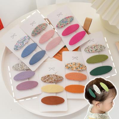 China European and American Bb Clip European and American Clip Hair Clip Accessories Little Girl Hair Cloth Hair Cloth Children Spring Style Cute Hair Clip for sale