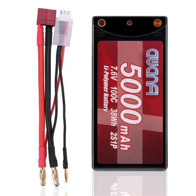 China Toy Maker Wholesale 7.6v 5000mah Hardcase Lipo Battery High Voltage Pack For Rc Toys for sale