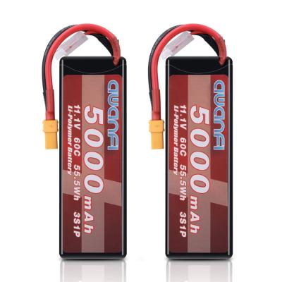 China Toys Factory 11.1v 5000mah Lithium Ion Batteries For Hobby Rc Car Direct Helicopter 2 PACKS for sale