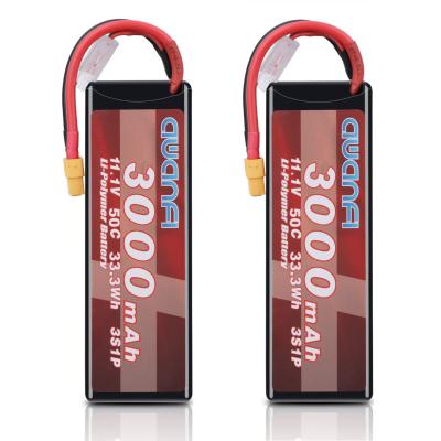 China AWANFI Toys 11.1V 3000mAh 50C 3S LiPo Battery for RC Quadcopter Airplane RC Helicopter Car RC Truck Flat Boat for sale