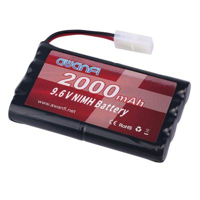 China Toys High Capacity 9.6v 2000mah High Power RC Car Battery with Tamiya Connector for RC Car for sale