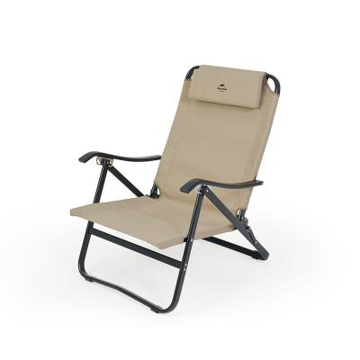 China Minimalist Naturehike TY05 Aluminum Alloy Manager Outdoor Foldable Adjustable Camping Chair With Backrest Armrest Beach Chair for sale