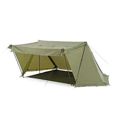 China Straight Bracing Type Naturehike Large Space Outdoor Camping Ares Army Single Tent With Chimney Mouth for sale