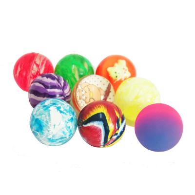 China Various Design Eyeball Wholesale Bouncy Ball 27mm 32mm 45mm High Rubber Bouncing Ball 49mm Solid Bright Colorful Eco-friendly Option for sale