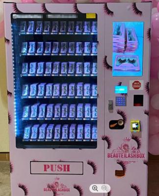 China Custom Metro Station Hot Pink Beauty Makeup Whips Vending Machines for sale