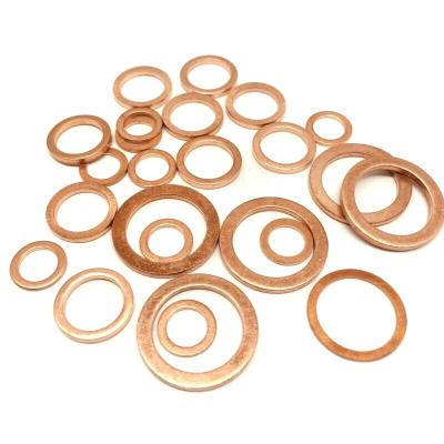 China Hot Sell Heavy Duty Pressure Gauge Metal Screw Metal Hydraulic Copper Pressure Washer Gasket Ring Copper Washer for sale