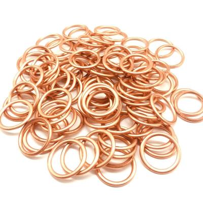 China Factory Wholesale Custom Copper Plated Gasket 18mm 20mm Gasket Gasket Factory Bolt Gasket for sale