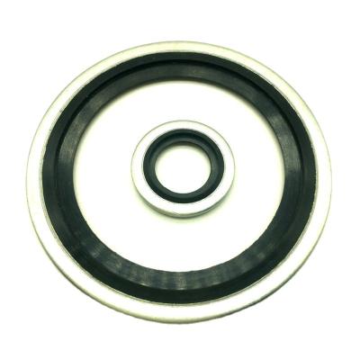 China Static Seals for Threaded Connections of Valve Hoses Hydraulic Pump Gasket Hydraulic Pump Gasket Combined Bonding Rubber Gasket Compound Gasket for sale