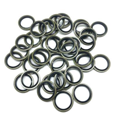 China Gaskets For Valve Hydraulic Hoses Metric Size Threaded Connections Bonded Combo Gasket Metal Gasket Type O Combo Gasket Standard for sale