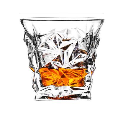 China New New Design Glass Tumbler Set Classic / Postmodern Etched Crystal Whiskey Glass for sale