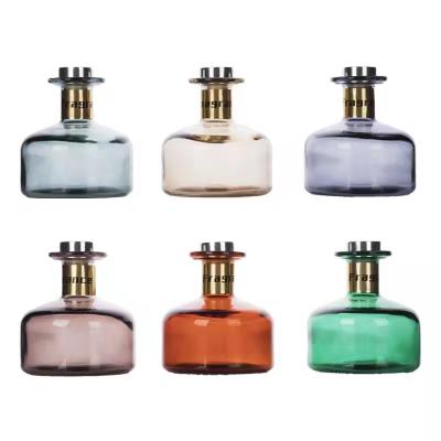 China Aroma Cosmetic Glass Oil Bottle With Air Freshener Tubular Perfume Sticks Diffuser Glass Bottle for sale