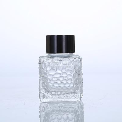 China Viable Glass Aroma Oil Bottle With Reed Diffuser Sticks Air Freshener Scent Glass Reed Diffuser Bottle for sale