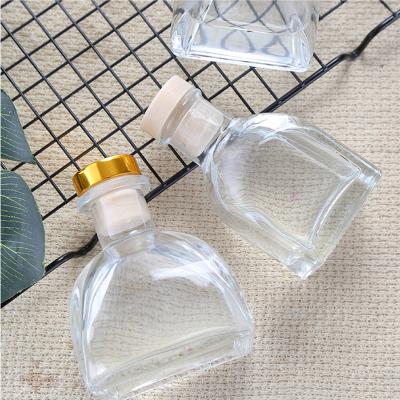 China Aromatherapy Essential Oil Perfume Cosmetic Clear 200ml Empty Reed Diffuser Glass Bottle for sale