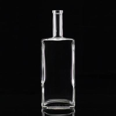 China China factory customized 1000ml 750ml 500ml glass liquor drink bottle for vodka gin whiskey for sale