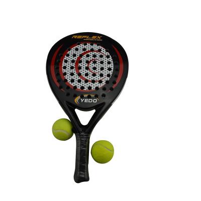 China Hot selling fiberglass round/teardrop/diamond padle racket, beach padel tennis racket for advanced expert to beginning players for sale