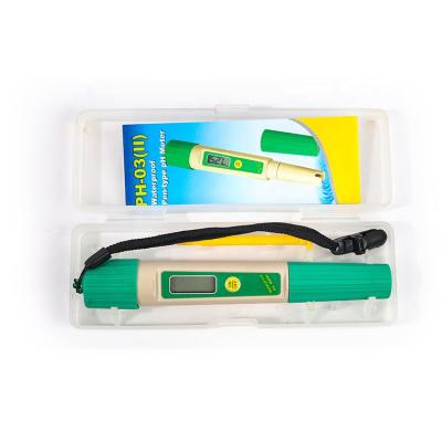 China Portable Digital pH Meter Price With Waterproof Pen Type pH Meter 0.01PH Resolution PH-03(II) pH Tester PH-03(II) for sale