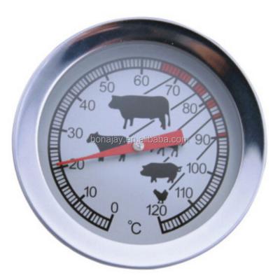 China Kitchen Thermometers Flesh BBQ Thermometer 0-120 Degree Food Coffee Milk Special Probe Type Thermometer for sale