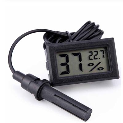 China ABS Quick Response Mini LCD Digital Thermometer Hygrometer With Cable for sale