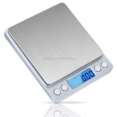 China ABS +Stainless Tray 3000g/0.1 Stainless Steel Outdoor Pocket Digital Cheap Scale for sale