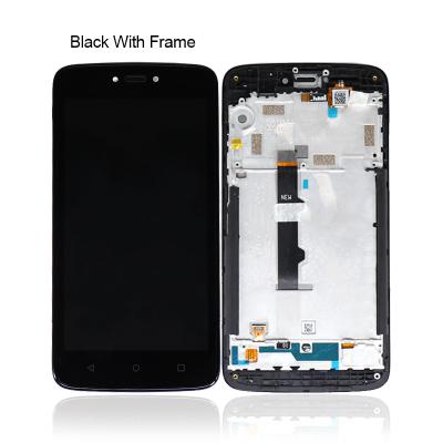 China Wholesale Mobile Phone Parts Digitizer And LCD Frame For MOTO C Display Touch Screen With Frame Assembly Black 5 inch for sale