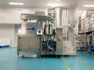 China De vacuüm Vloeibare Machine van de Zeepmixer 500 l-Gel die Machine met Homogenisator maken Te koop