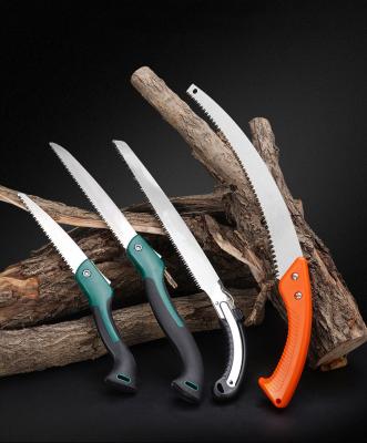 China Home Outdoor Outdoor Campingfolding Tree Cutter Effortless Portable Steel Handle Anti-Slip Folding Saw for sale