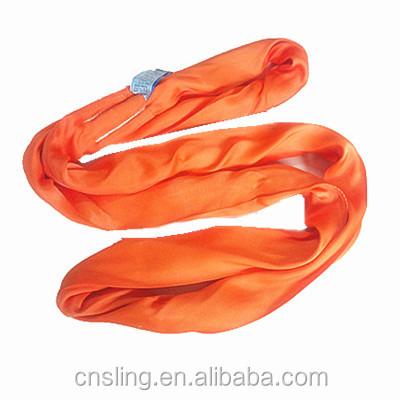 China Polyester 1ton - 50 Ton Heavy Duty Polyester Soft Round Sling / Endless Loop Round Sling for sale