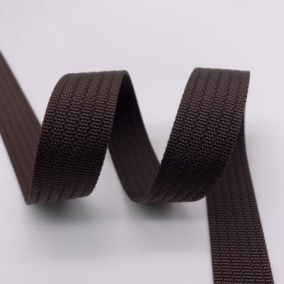 China High Tenacity Webbing Strap Polyester 36 Webbing Imitation Nylon High Gloss Tape Wholesale for sale