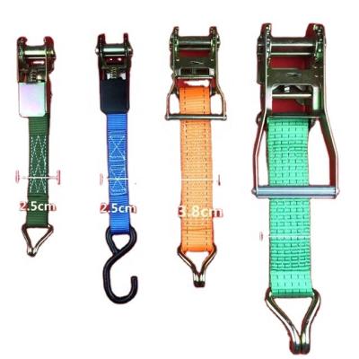 China Polyester 50mm*5m Break 5000kg Strength 500~10000kg Rachet Tie Down Cargo Straps Cargo Lashing OEM OEM Factory for sale