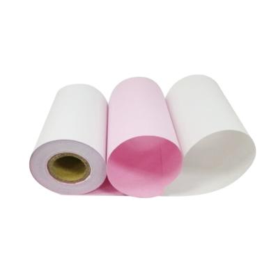 China Printing Carbonless Carbonless NCR Paper / NCR Copy Paper Roll For POS Cash Register Roll for sale