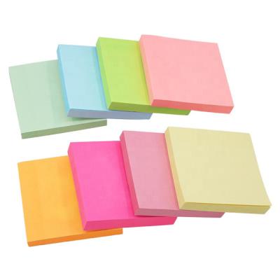 China 3*3 Inch 10 Printing Custom Colors Self Adhesive Hot Selling Sticky Notepad 3*3 Sticky Note for sale