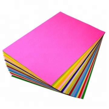 China Black Green Blue Red Orange Yellow Color Bristol Board A4 Size Color Paper Moisture Proof for sale