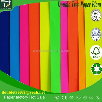 China ANTISTATIC Color Crepe Decoration Christmas Neon Paper for sale