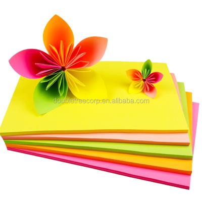 China A4 size 70gsm fluorescent color anti-curl paper for kids DIY for sale