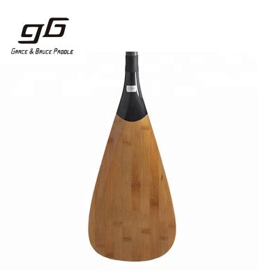 China Hot Selling Aluminum Alloy Mold Three Pieces Inflatable Sip Bamboo Paddle For Rack Up Paddle Board for sale