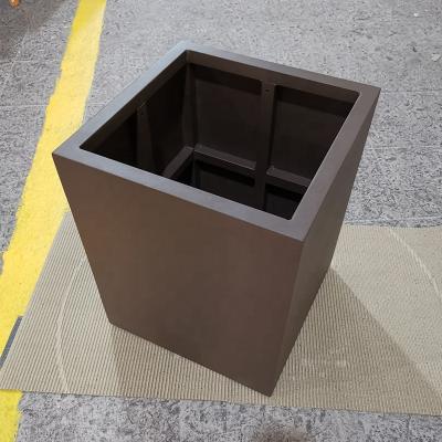 China China Wholesale Outdoor Garden UV Resistance Small Aluminum Planter Boxes Foshan Flower Pot for sale