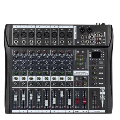 China Stage Performance 2023 Recommend EX-8 USB 48V Pro Audio Mixer With Effects For Game Professional Party Music Performance Stage Mixing Console for sale